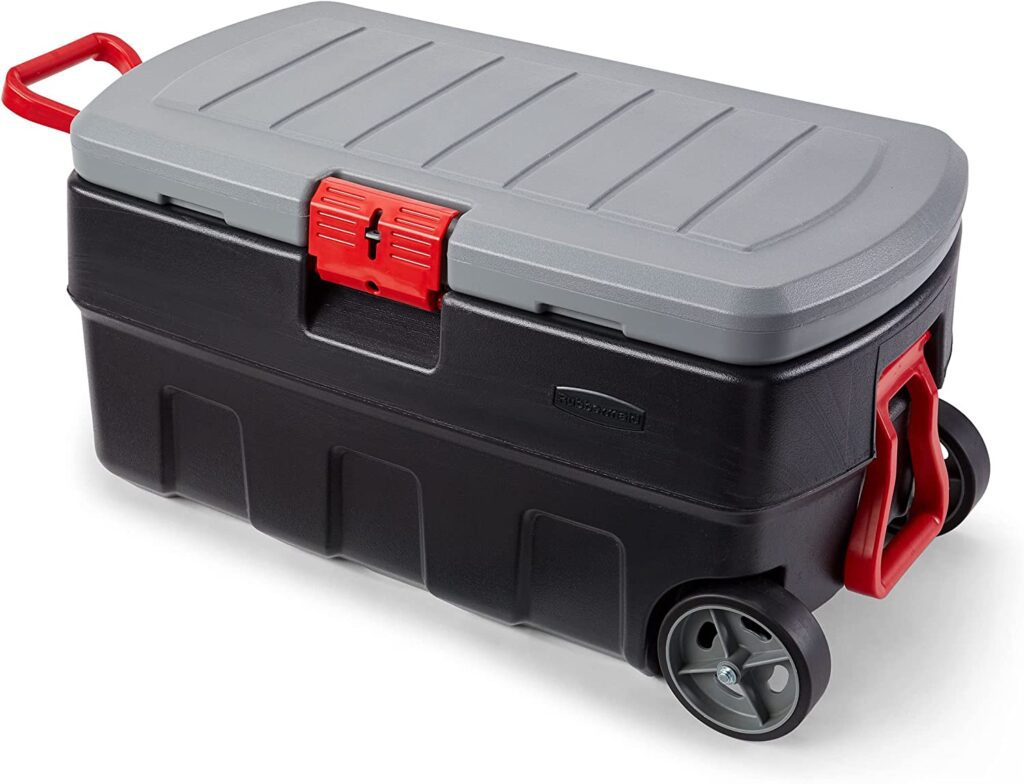 camping storage boxes with wheels