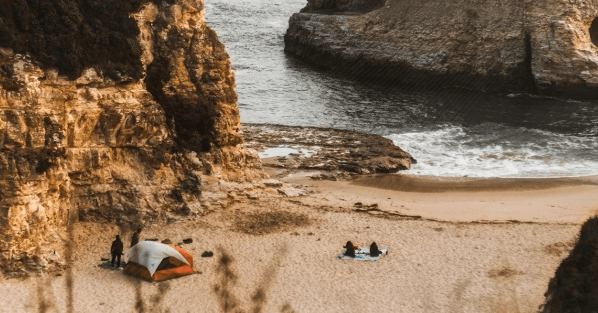 can you use a camping tent at the beach