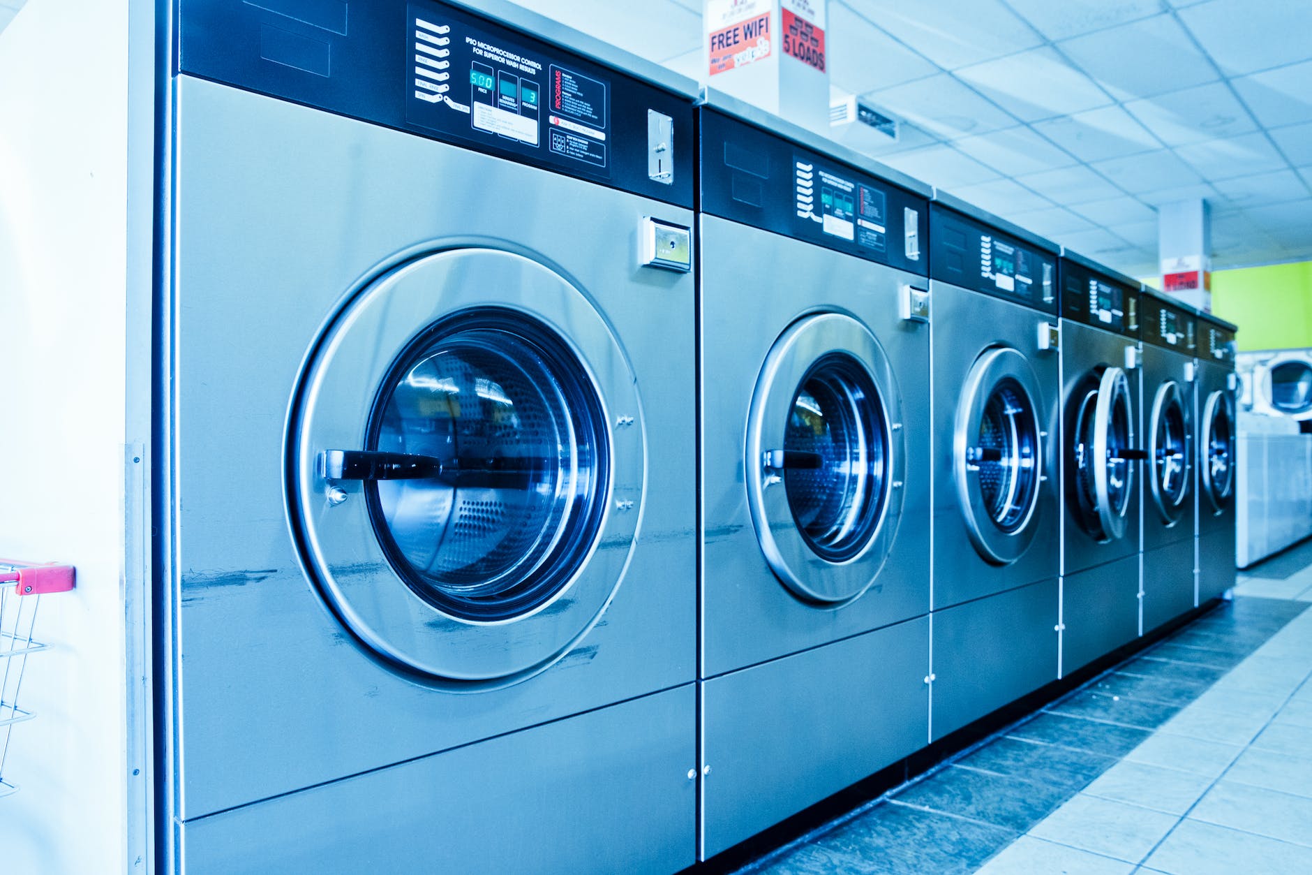 photo of laundromat machines